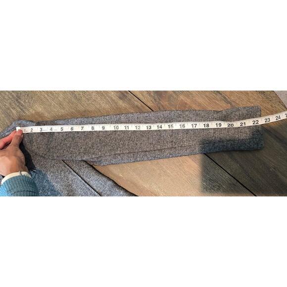 Banana Republic Women Gray Black Wool Blend Textured Knit Boyfriend Blazer Sz 0 - Picture 11 of 13